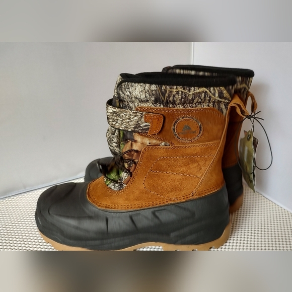 Mens Shoes Ozark Trail Snow Boots Mossy Oak Genuine Suede - Picture 3 of 6